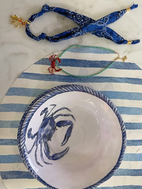 Bowl com caranguejo azul